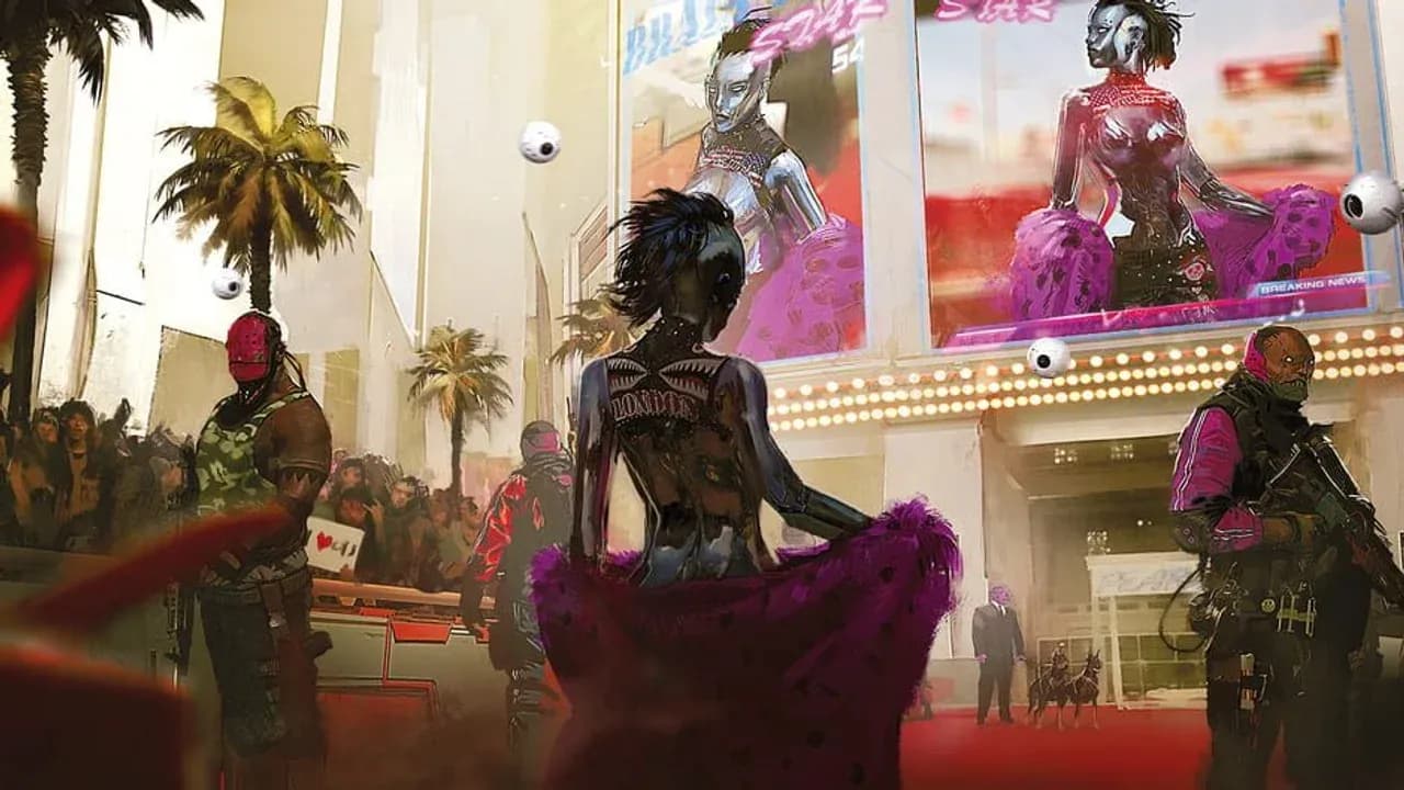 Cyberpunk 2077 characters showing Night City's futuristic fashion