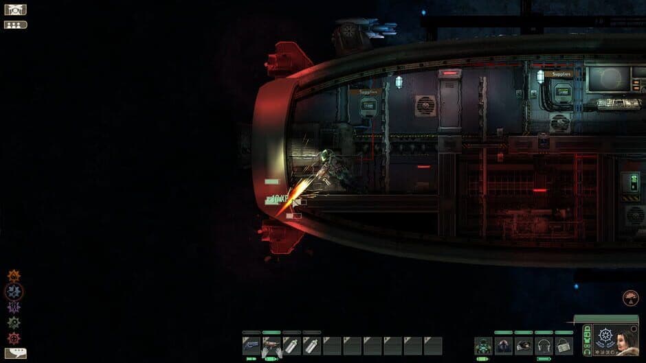 A group of divers exploring an alien ruin in Barotrauma multiplayer.