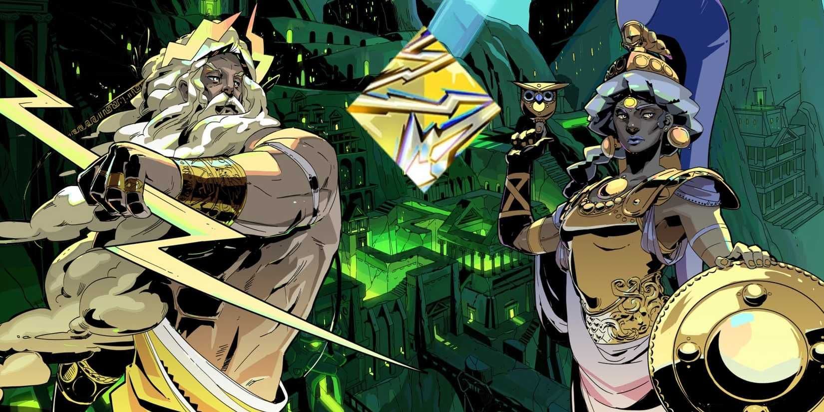 The Lightning Phalanx Duo Boon in Hades combines Zeus and Athena for defensive projectile deflection.