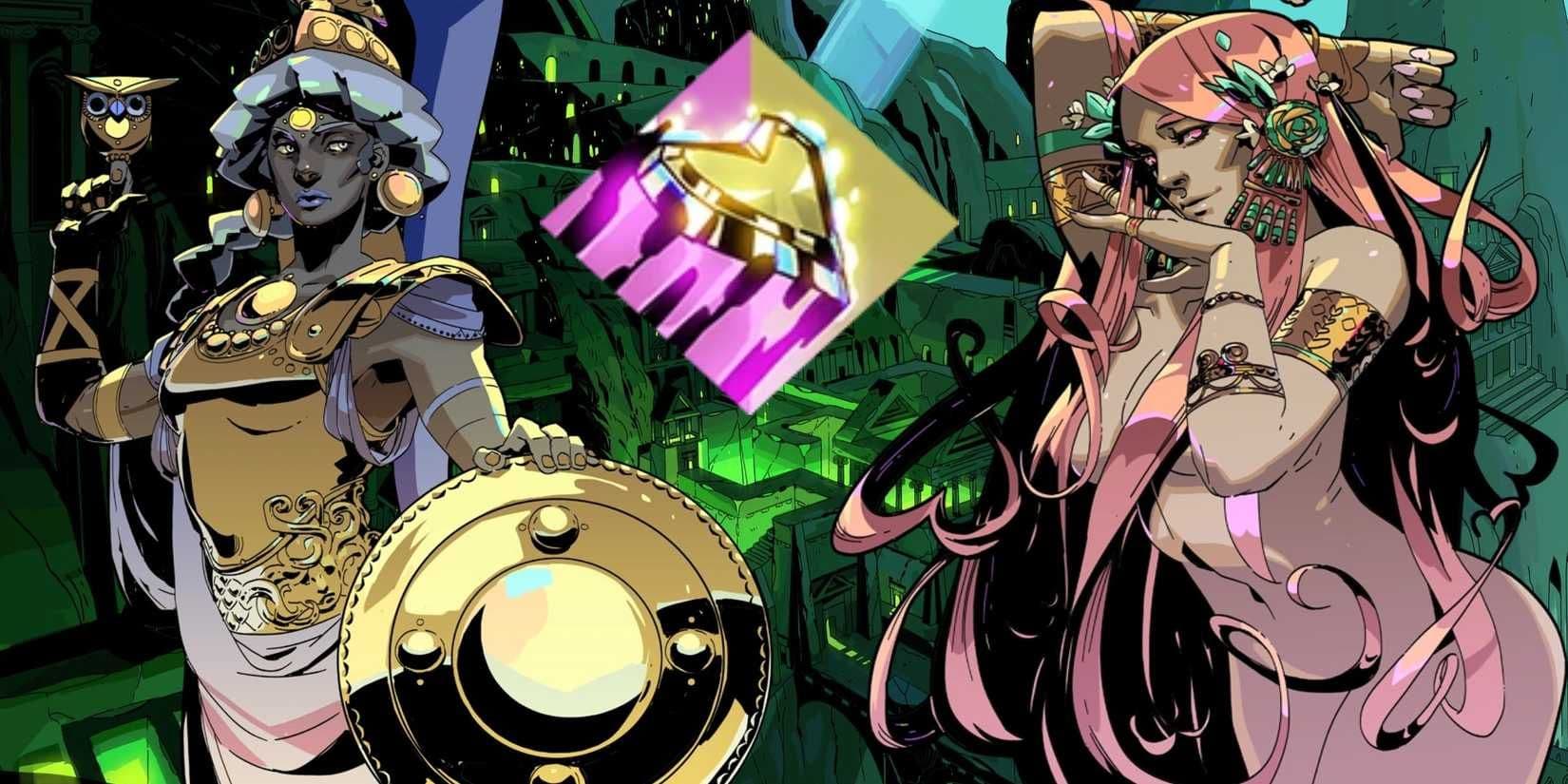 The Parting Shot Duo Boon interface featuring Athena and Aphrodite in Hades.