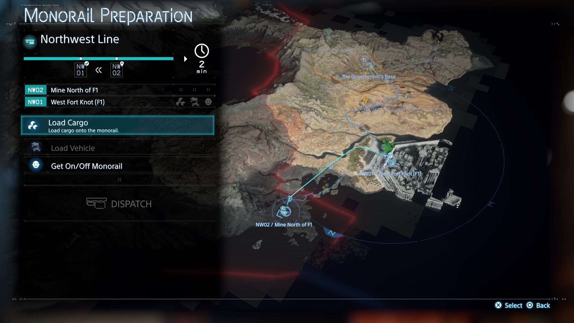 Sam Bridges prepares to build a monorail track in Death Stranding 2 using Chiral Crystals and Resins.