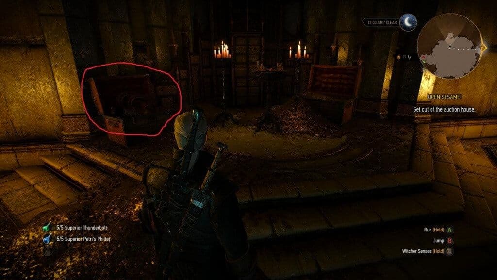 Location of the Viper Venomous Steel Sword diagram in The Witcher 3.
