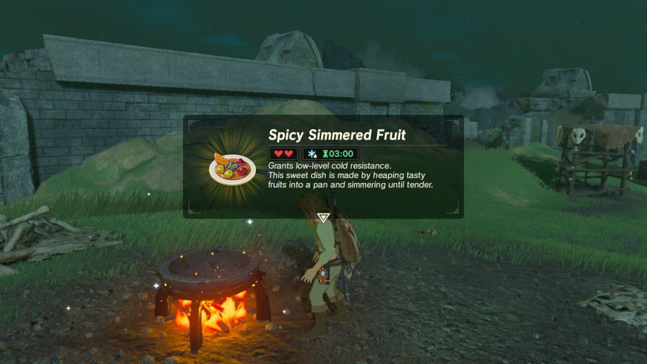 Tough recipe ingredients in The Legend of Zelda: Breath of the Wild for defense-boosting dishes.