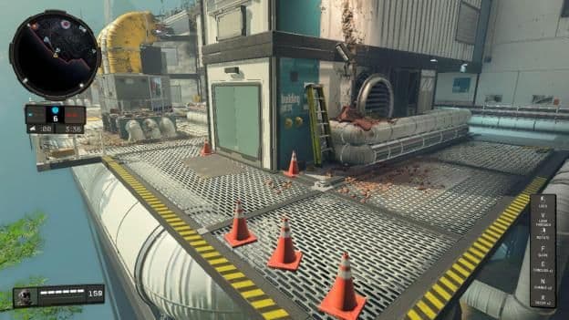 A multiplayer combat scene from Call of Duty: Black Ops showing team-based tactical play.