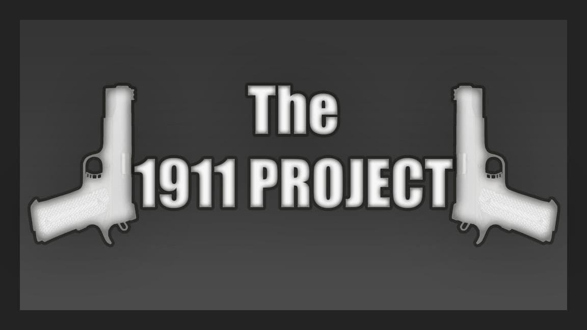 The title card for The 1911 Project, a community Workshop mod that adds M1911 pistols to Arma Reforger.