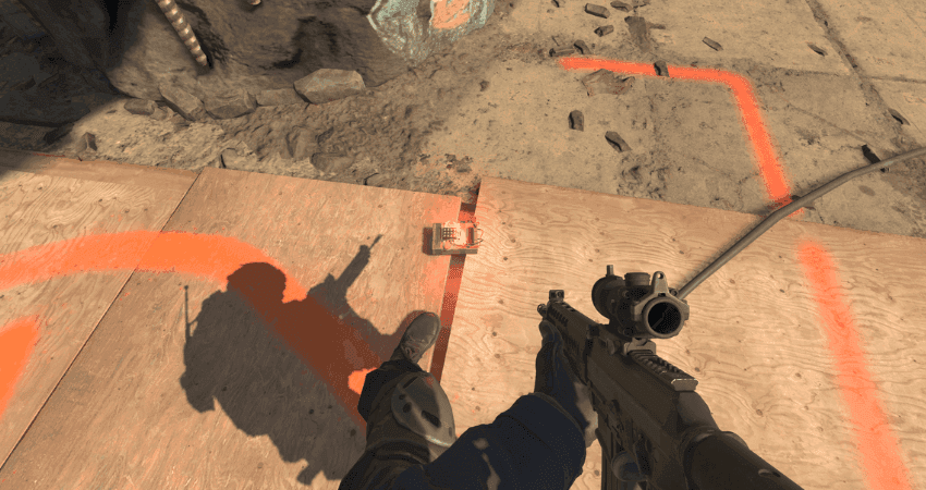 A Counter-Strike 2 player engages in active gameplay demonstrating movement and shooting mechanics.