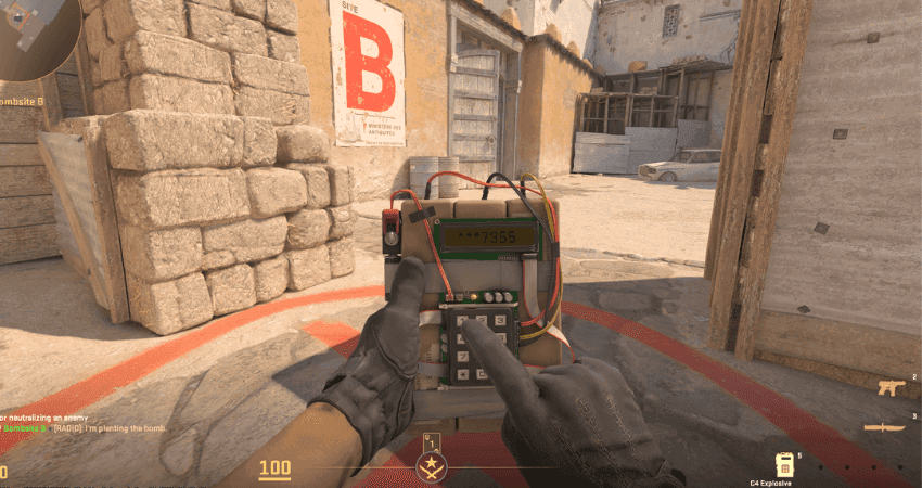 Counter-Strike 2 gameplay interface highlighting the different round win conditions.