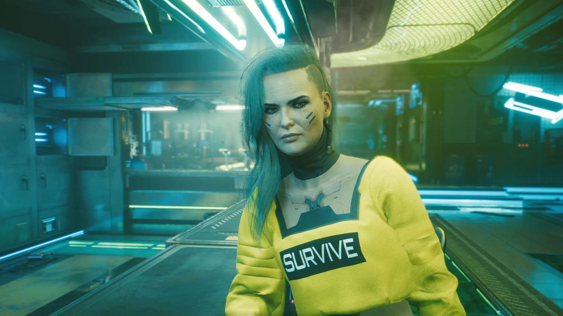 Johnny Silverhand y Rogue se preparan para su asalto a la Torre Arasaka en Cyberpunk 2077.