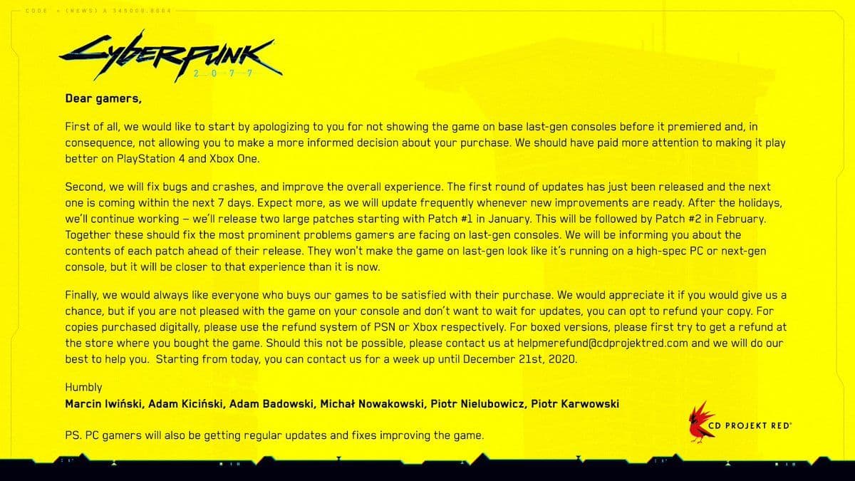 El tráiler de anuncio original de 2013 para Cyberpunk 2077 que muestra conceptos tempranos.