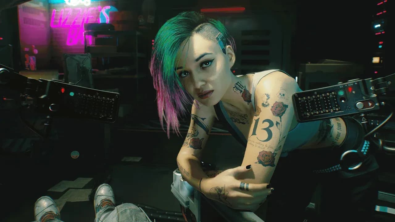 Judy Alvarez at Lizzie's Bar in Cyberpunk 2077