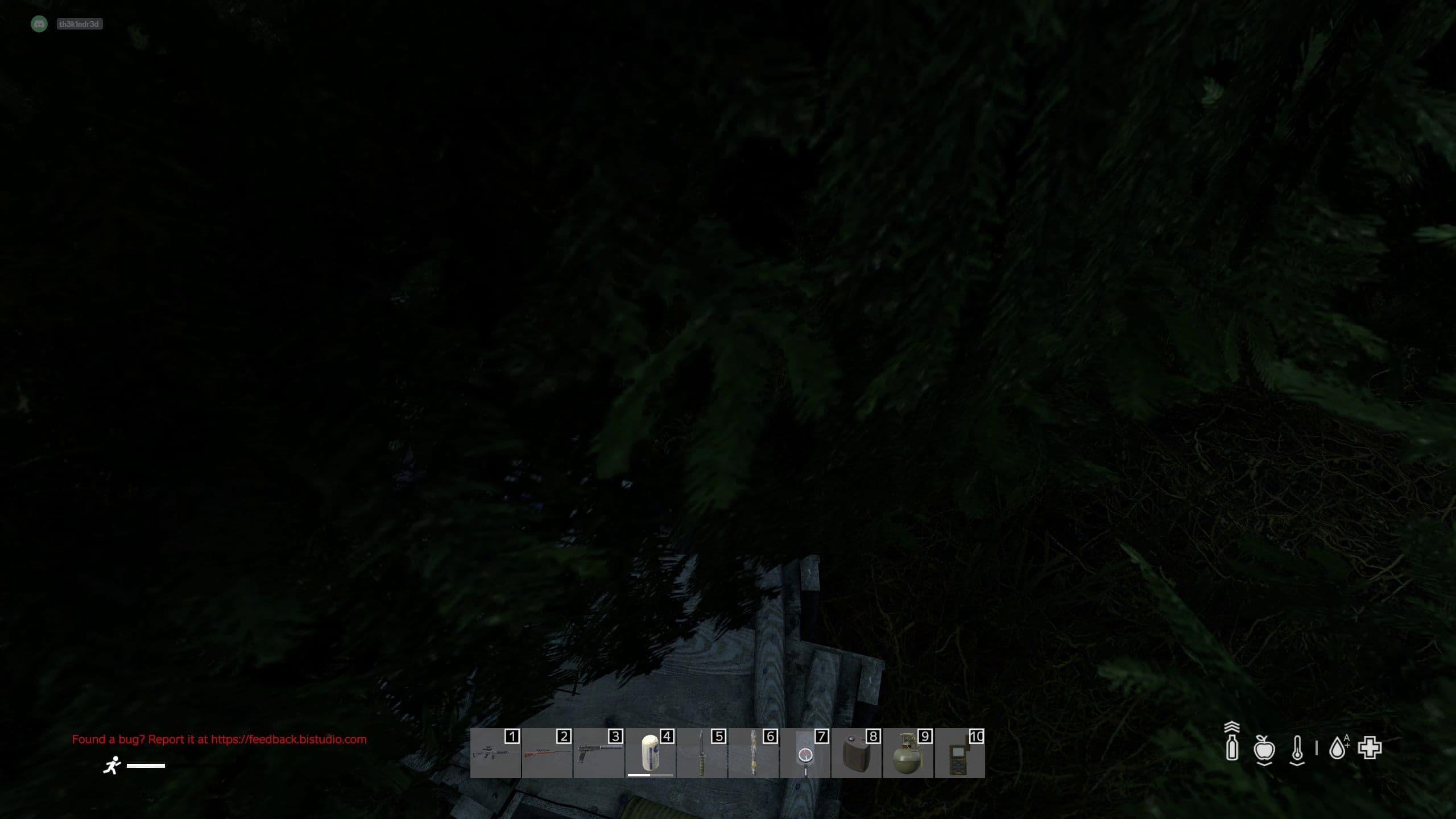 Wooden Crates hidden beneath low conifer branches in DayZ