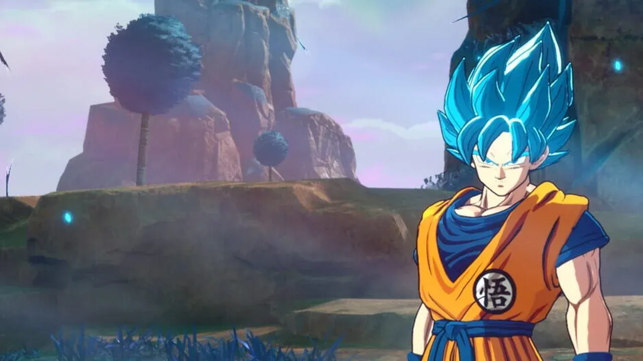 Goku and Vegeta clash in vibrant official artwork for Dragon Ball: Sparking! Zero, showcasing intense energy effects.
