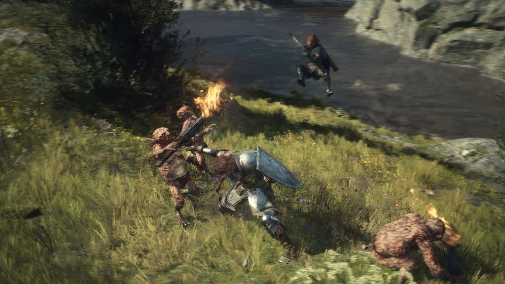 A large Orc enemy in Dragon's Dogma 2 showcasing the game's detailed but technically demanding graphics.