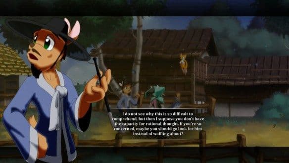 A scene from Dust: An Elysian Tail showcasing the hand-drawn art style created by Dean Dodrill.