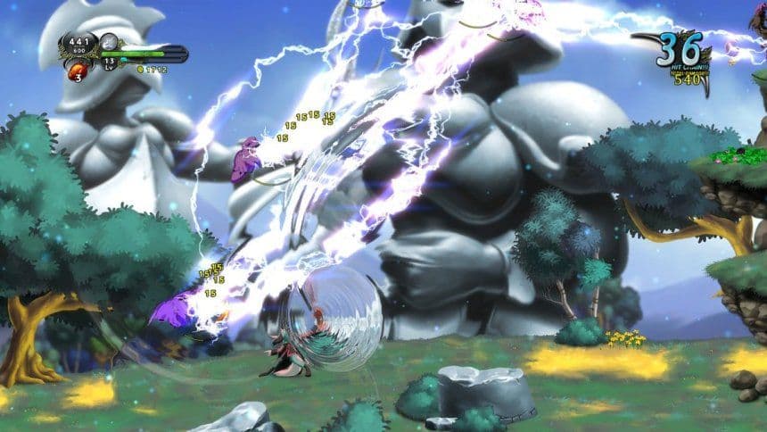 Dust: An Elysian Tail features a deep narrative with emotional plot twists and professional voice acting.