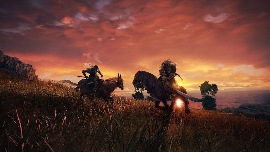 Official Elden Ring screenshot showing the vast scale of the game's open world.