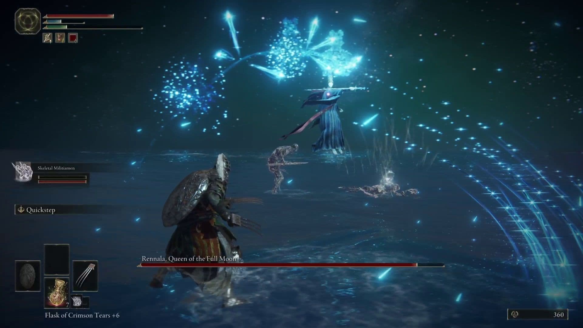 Elden Ring Rennala Queen of the Full Moon boss fight who allows players to respec stats