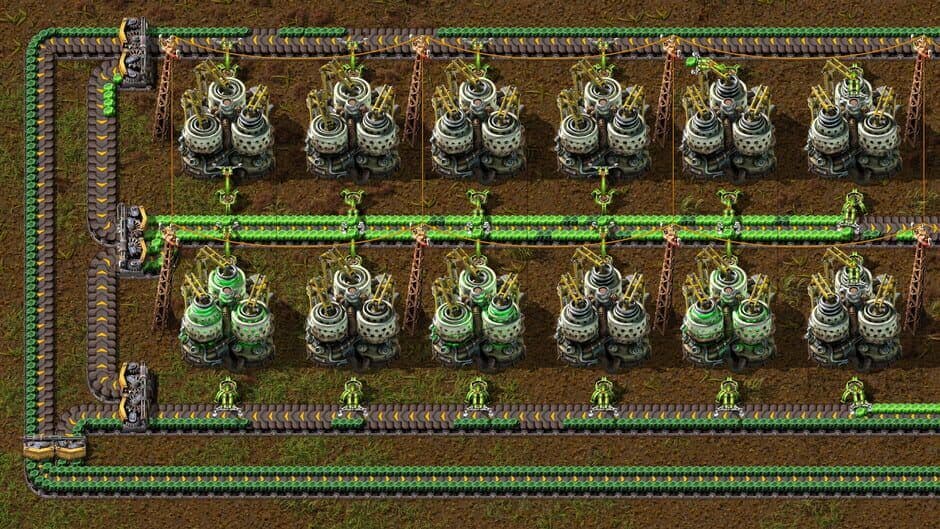 A sprawling Factorio base demonstrates the mastery curve as players transition to advanced tech.
