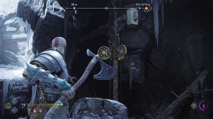 Menú de ajustes de pistas de acertijos y opciones de accesibilidad de God of War Ragnarök