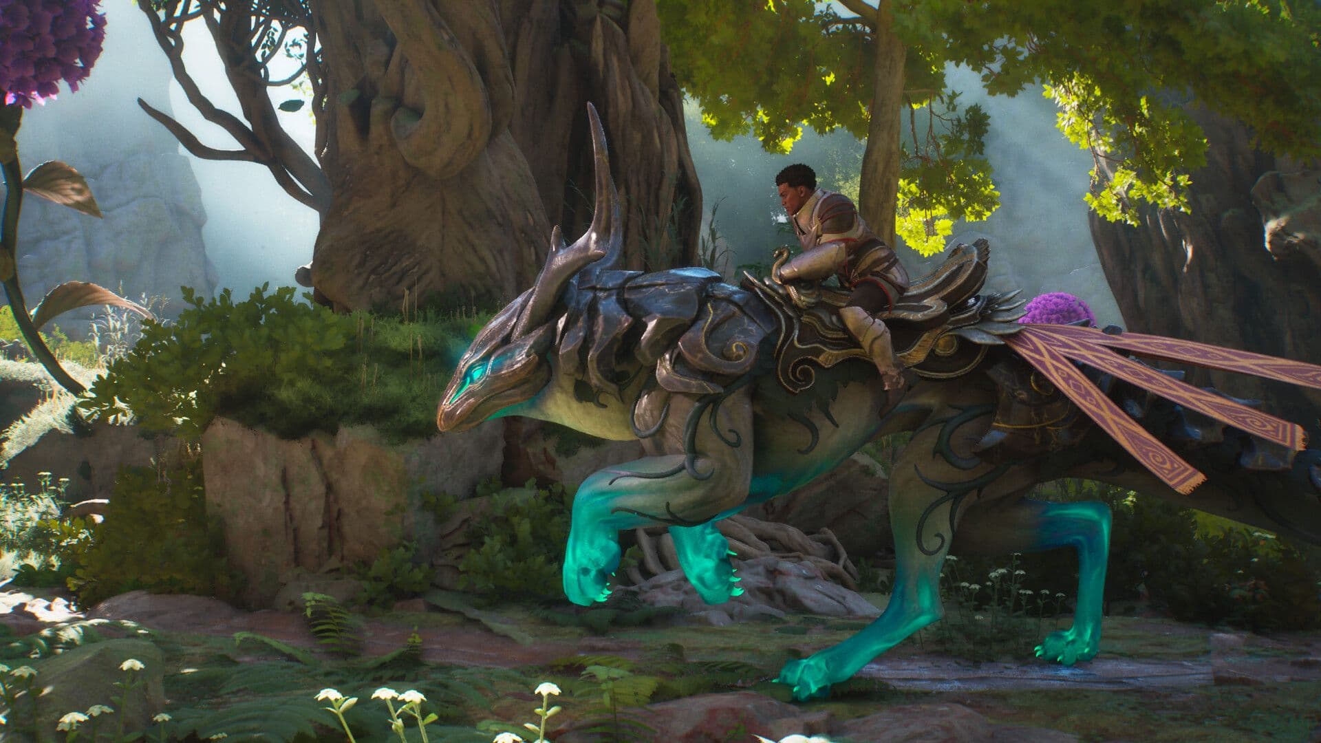 A Guild Wars 3 screenshot illustrating the game's focus on reducing player friction and respecting time.