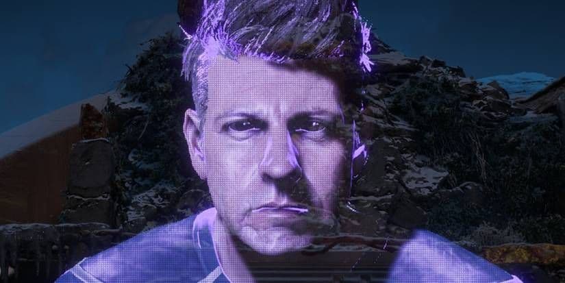 A hologram of Ted Faro in Horizon Zero Dawn, the billionaire responsible for the Faro Plague disaster.