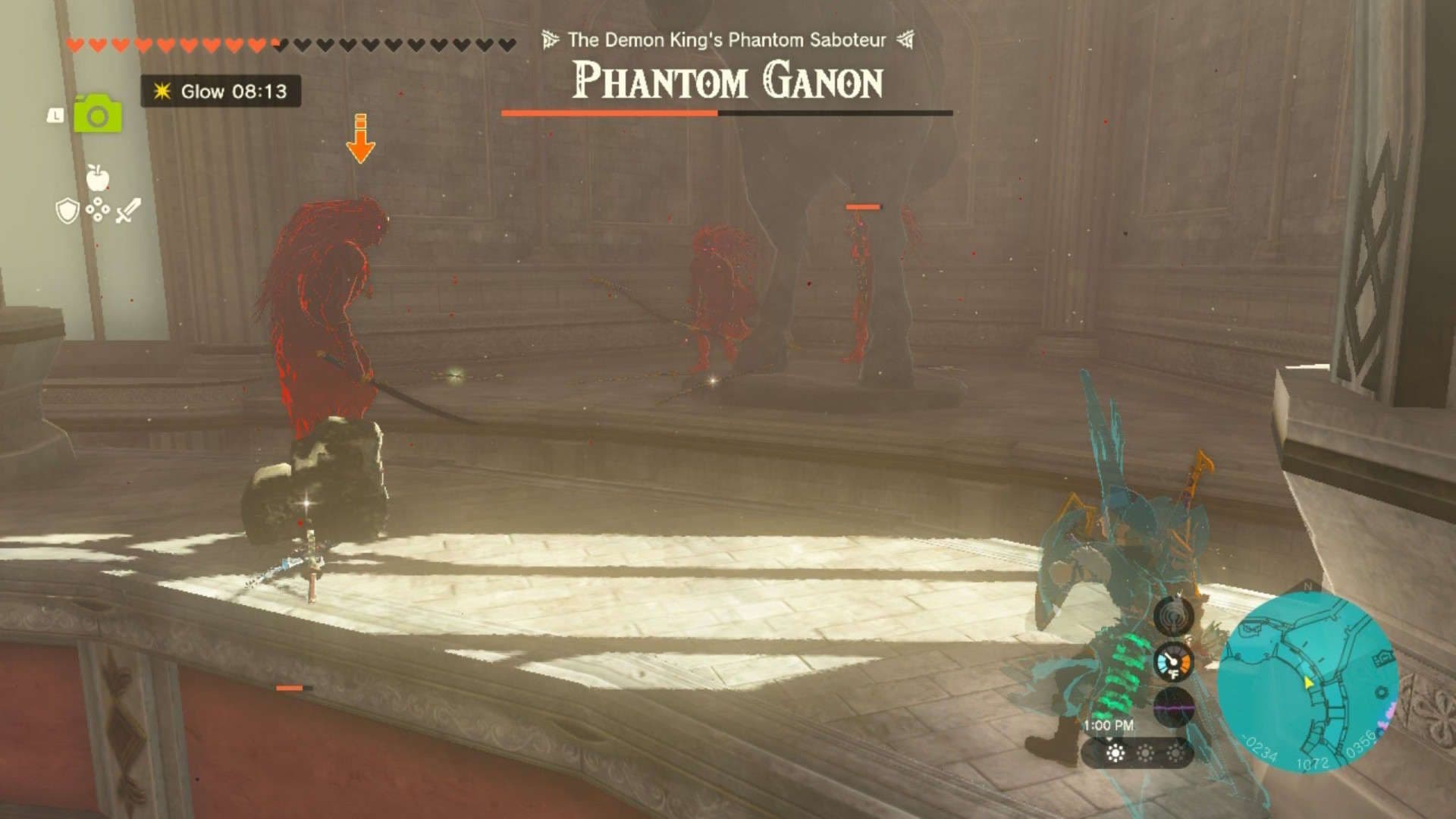 Phantom Ganon appears from a mass of demon king energy after Gloom Hands are defeated in Tears of the Kingdom.