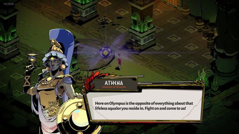 Zagreus facing enemies in a screenshot from the action-roguelike Hades.