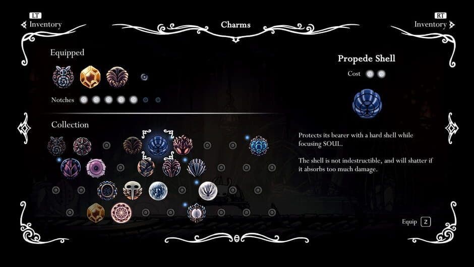 Hollow Knight official screenshot showcasing the game's unique hand-drawn art style and lighting.