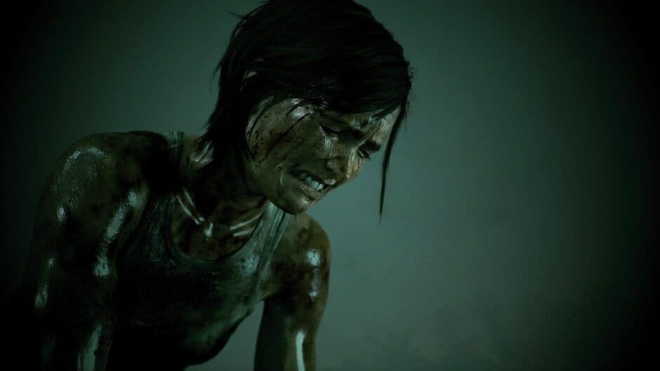 A tense moment of exploration in The Last of Us Part II official screenshot.