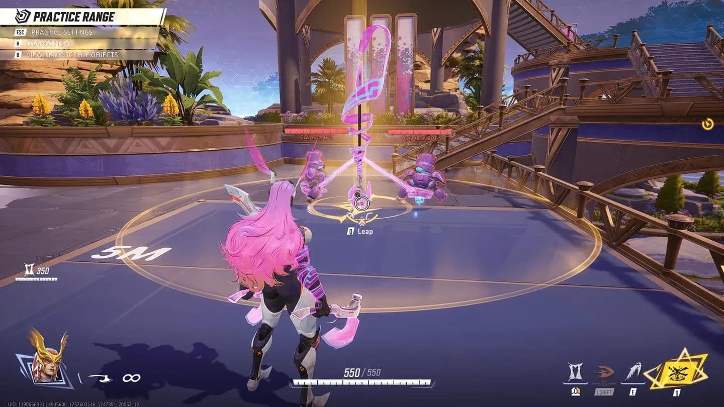 Angela using her Assassin's Charge in Marvel Rivals to isolate and disrupt enemy targets.