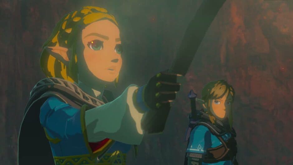Link stands in a vast landscape in The Legend of Zelda: Tears of the Kingdom.