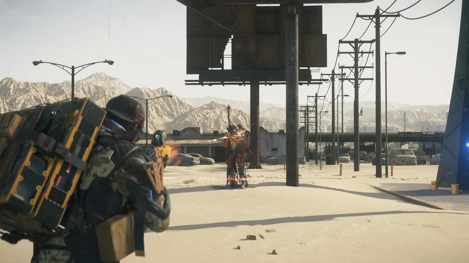 Death Stranding 2 gameplay showing the use of Resins to craft and refill weapon ammo.