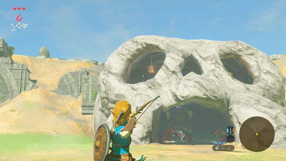 Link navigates the terrain of Breath of the Wild to reach Great Fairy Fountains.
