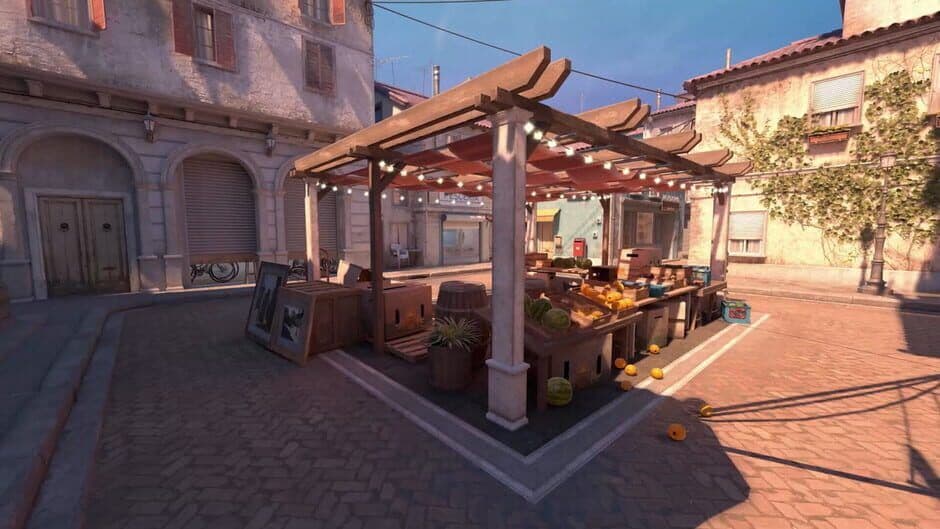 Counter-Strike 2 environment showing sightlines that can be manipulated with decoys.