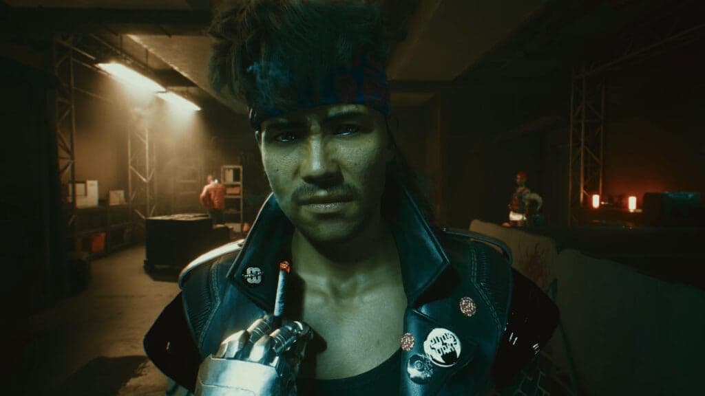 Johnny Silverhand relives his memories in Cyberpunk 2077 during the Playing For Time flashback sequence.