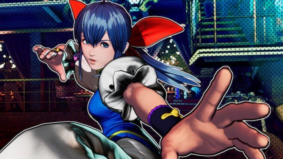 Efectos visuales e interacciones de personajes durante una secuencia de batalla de Fatal Fury: City of the Wolves.
