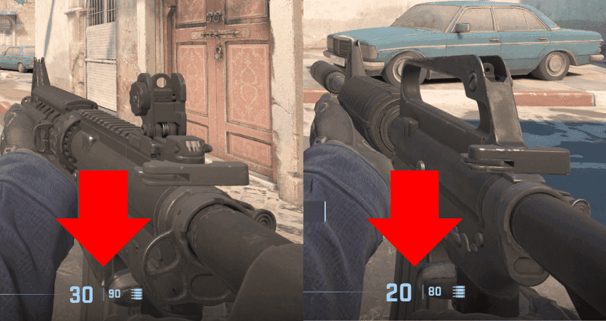 Counter-Strike 2 M4A4 magazine size and reload benefits comparison for site anchoring