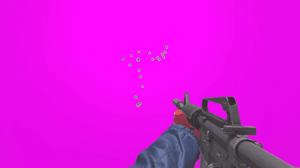 Counter-Strike 2 spray and recoil guide image for mastering M4 rifle accuracy.