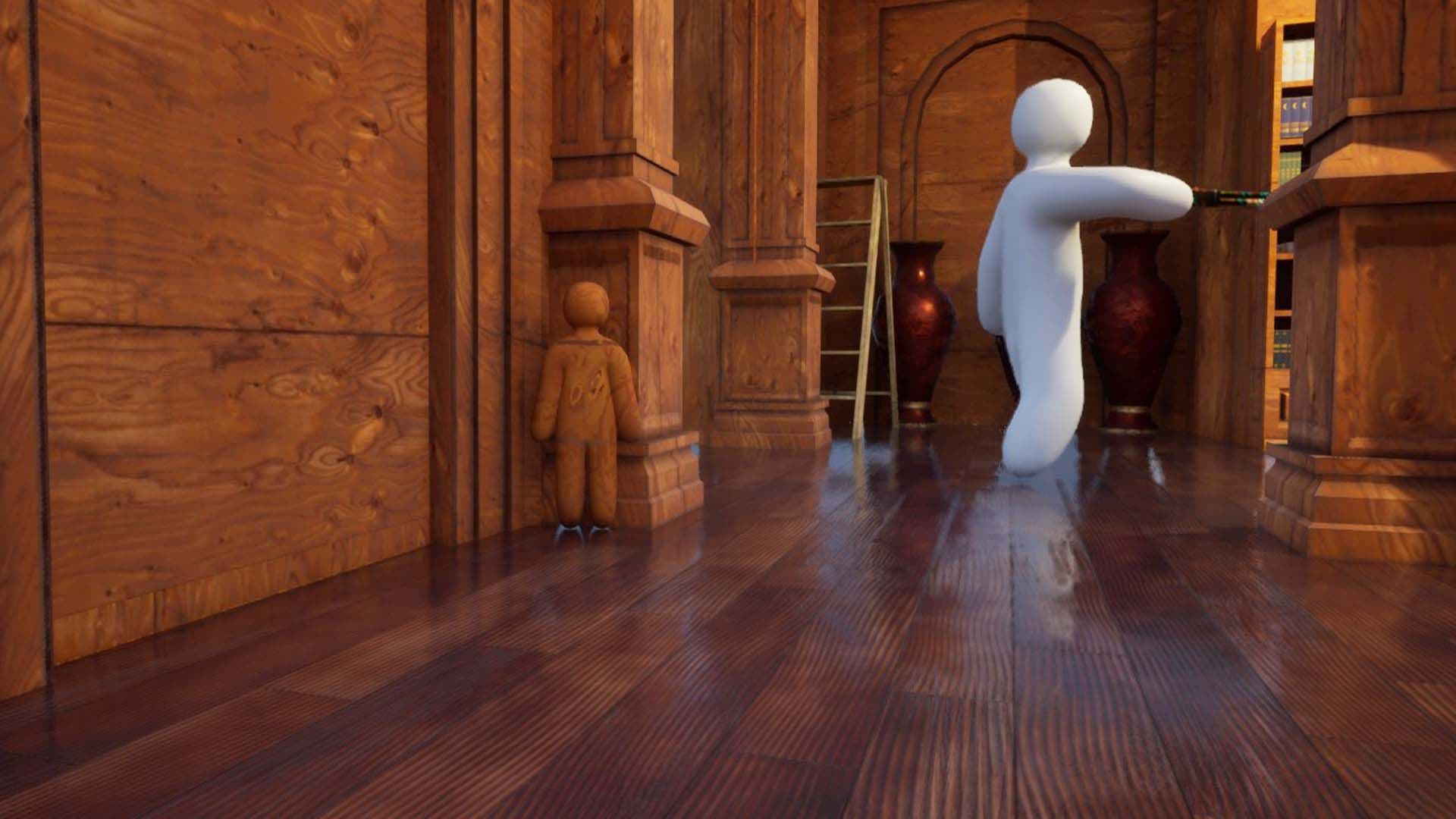 A screenshot of Meccha Chameleon highlighting the fun but janky nature of the indie title.