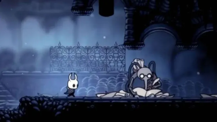 The Knight encounters Cornifer in the Forgotten Crossroads, the first location to find the map maker in Hollow Knight.