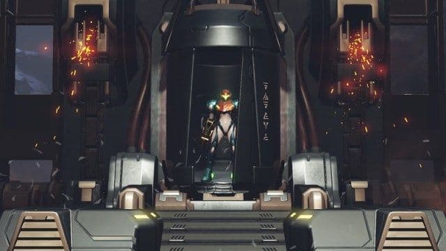Samus Aran se enfrenta a un jefe masivo en Metroid Dread, mostrando el intrincado y desafiante diseño de jefes del juego.