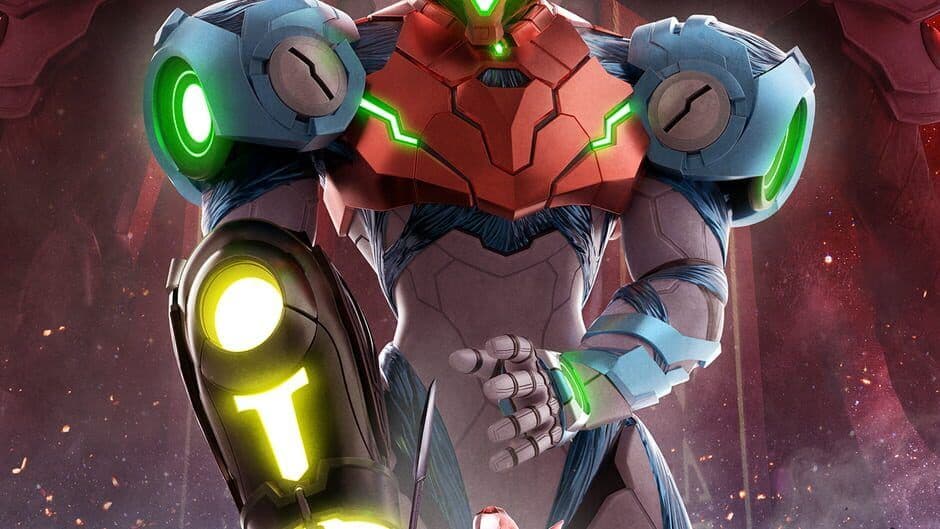 Arte promocional de alta calidad de Metroid Dread para el título de Nintendo Switch.