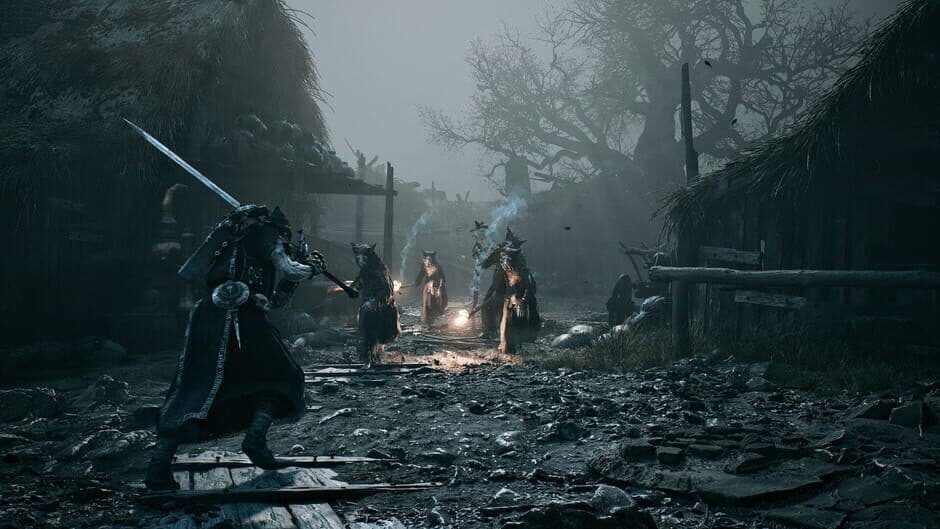 A dark and atmospheric gameplay scene from the Mortal Shell 2 open beta.