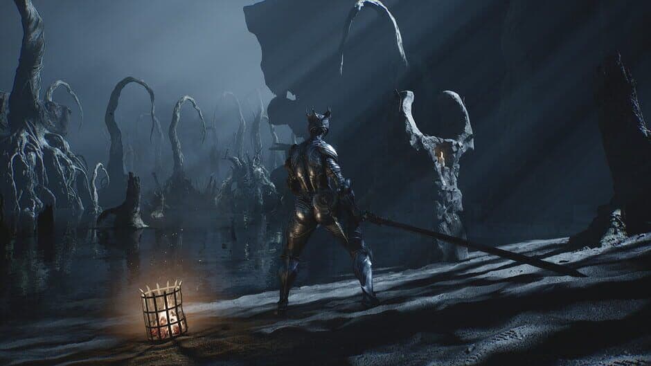Mortal Shell II gameplay demonstrating the core mechanics of shell swapping and survival.