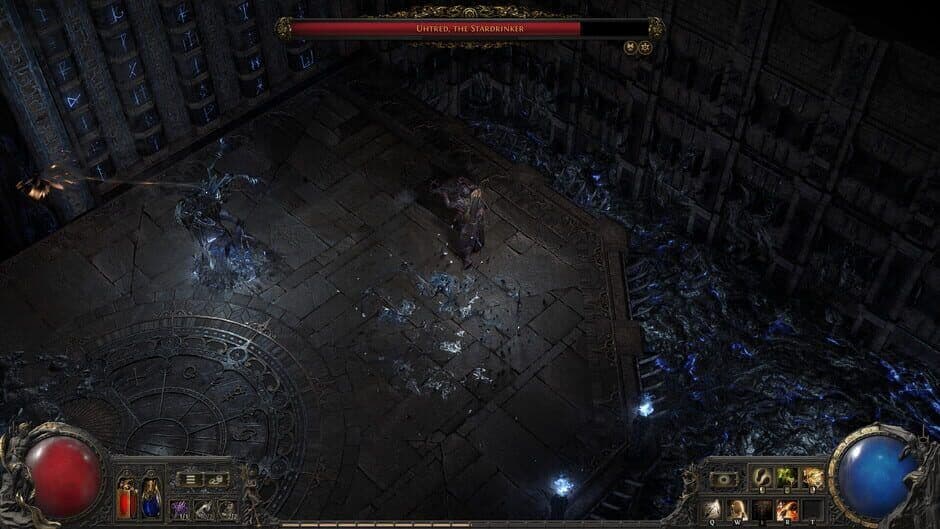 Secuencia de acción de Path of Exile 2 que muestra las mecánicas de esbirros y el uso táctico del equipo.