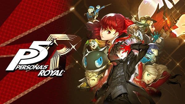 El logotipo y el arte principal de Persona 5 Royal que representan la versión definitiva del juego.