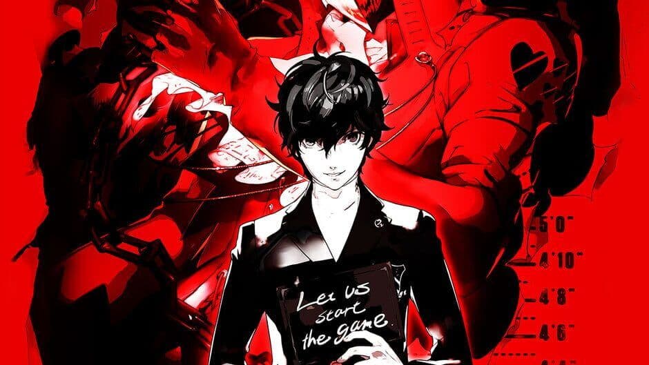 Stylized character artwork from Persona 5 by Atlus and Sega.