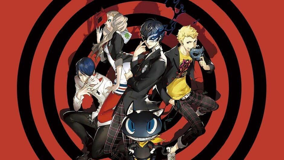 Persona 5 official artwork depicting the Phantom Thieves, showcasing the series' potential for cross-media adaptation.
