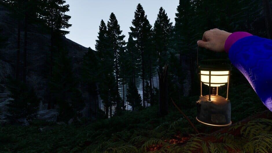 Captura de pantalla de un paisaje detallado de Prologue: Go Wayback! que muestra el diseño ambiental del estudio.