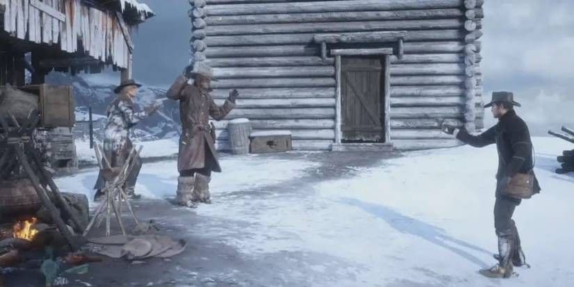 John Marston confronts Micah Bell during the final mission of Red Dead Redemption 2.